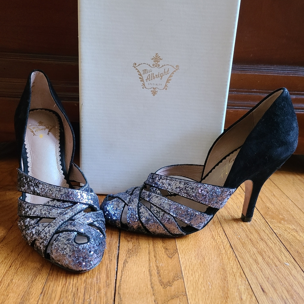 Miss Albright for Anthropologie black heels